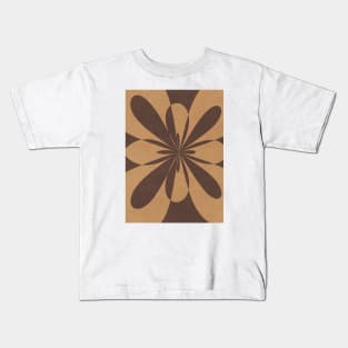 Bloom Flower - Earth Tones Kids T-Shirt